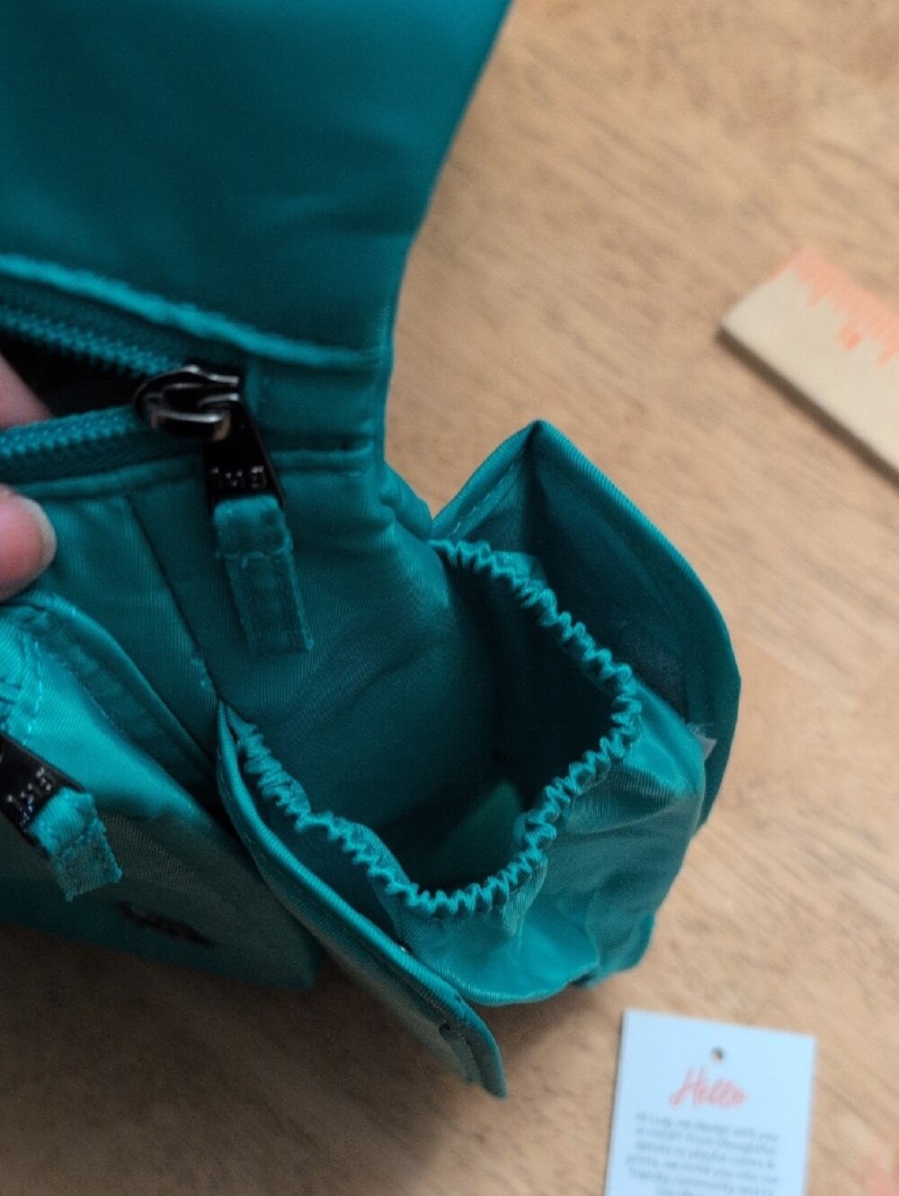 Lug Pivot Oasis Teal Crossbody Sling Bag with Water Bottle Holder - Picture 6 of 9